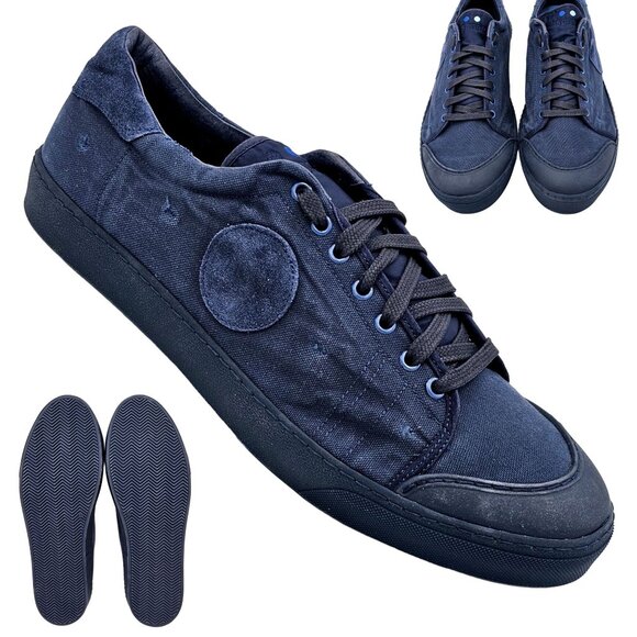 Blu Scarpa Other - NEW Blue Scarpa Italy Mens 15 Navy Blue Casual Shoes Italian Low Sneakers Tennis